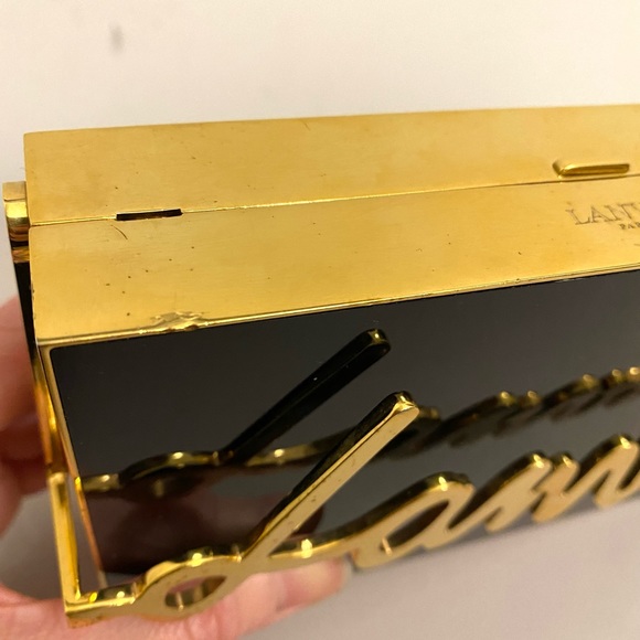 Authentic Lanvin clutch with chain - Picture 9 of 11